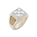 Maxim Series Women's Square Ring with Insert